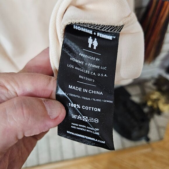 Homme + Femme Mens Shirt 3XL Heavyweight Logo Hip-Hop Urban Festival Drop NIB - Picture 7 of 10